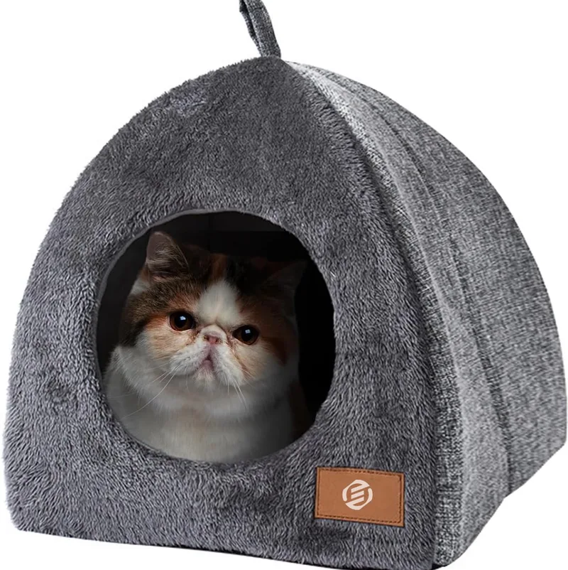 Kattenhuis Voor Buiten - Kattenhuis Buiten - Kattenhok - Kattenhuisje - Kattenvilla - Kattenhok Buiten by Equivera in Grey – product photo
