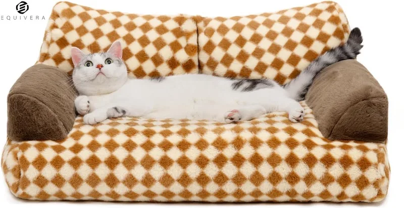 Kattensofa - Kattenbed - Kattenstoel - Kattenmand - Kattenbank by Equivera in Brown – product photo