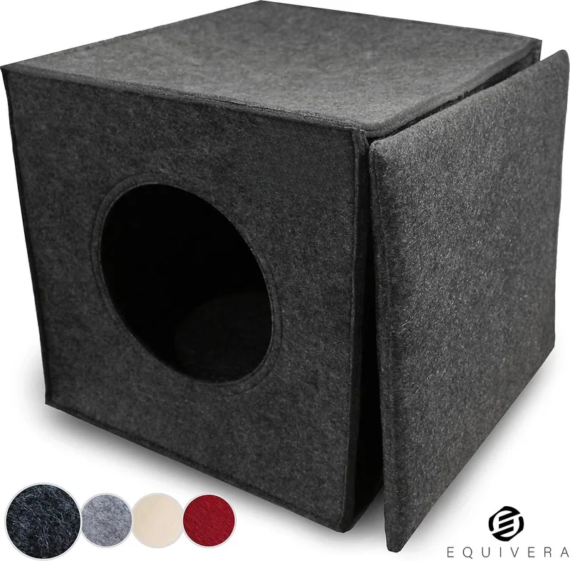 Kattensofa - Kattenbed - Kattenstoel - Kattenmand - Kattenbank by Equivera in Dark grey – product photo