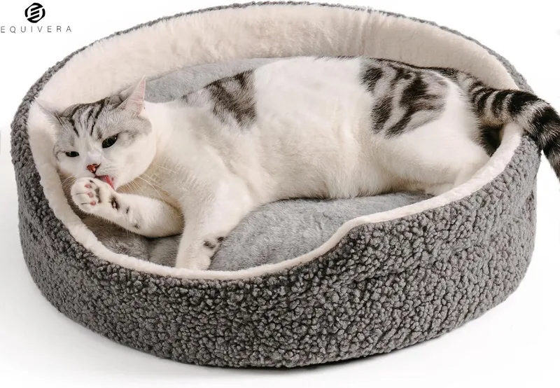 Kattensofa - Kattenbed - Kattenstoel - Kattenmand - Kattenbank by Equivera in Grey – product photo