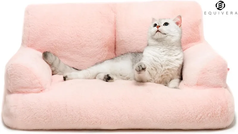 Kattensofa - Kattenbed - Kattenstoel - Kattenmand - Kattenbank by Equivera in Pink – product photo