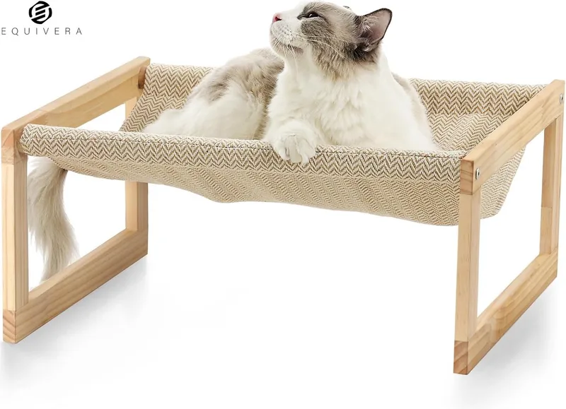 Kattensofa - Kattenbed - Kattenstoel - Kattenmand - Kattenbank by Equivera in White – product photo