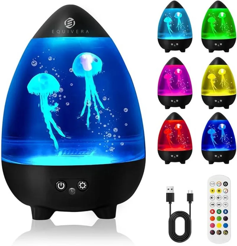Kwallen Lamp - Kwallen - Kwallen Aquarium - Moonlamp by Equivera in Black – product photo
