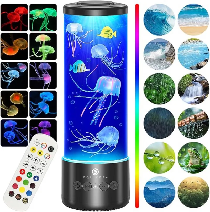 Kwallen Lamp - Kwallen - Kwallen Aquarium - Moonlamp by Equivera in Black – product photo
