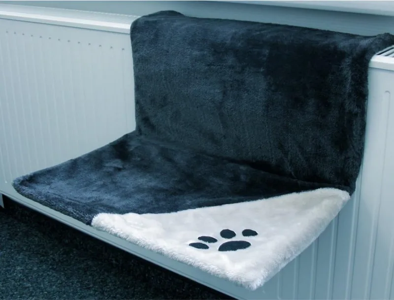 Radiator Hangmat Kat - Hangmat Kat - Kattenmand Radiator - Radiatormand Kat de Equivera en Anthracite – photo produit