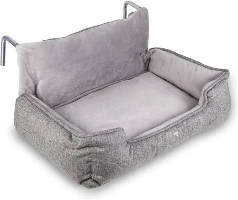 Radiator Hangmat Kat - Hangmat Kat - Kattenmand Radiator - Radiatormand Kat de Equivera en Gris – photo produit