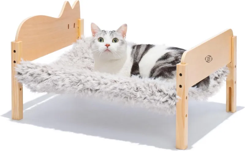 Radiatorhangmat Kat - Hangmat Kat - Kattenmand Radiator - Radiatormand Kat - Kattenhangmat Radiator by Equivera in Pluche bruin – product photo