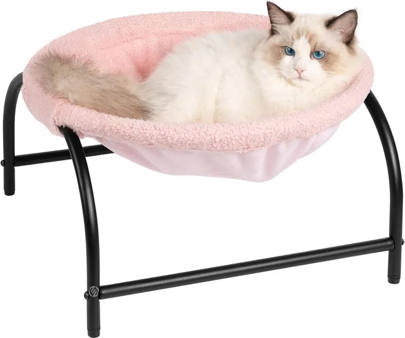 Radiatorhangmat Kat - Hangmat Kat - Kattenmand Radiator - Radiatormand Kat - Kattenhangmat Radiator by Equivera in Grey – product photo