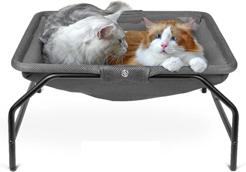 Radiatorhangmat Kat - Hangmat Kat - Kattenmand Radiator - Radiatormand Kat - Kattenhangmat Radiator by Equivera in Grey – product photo