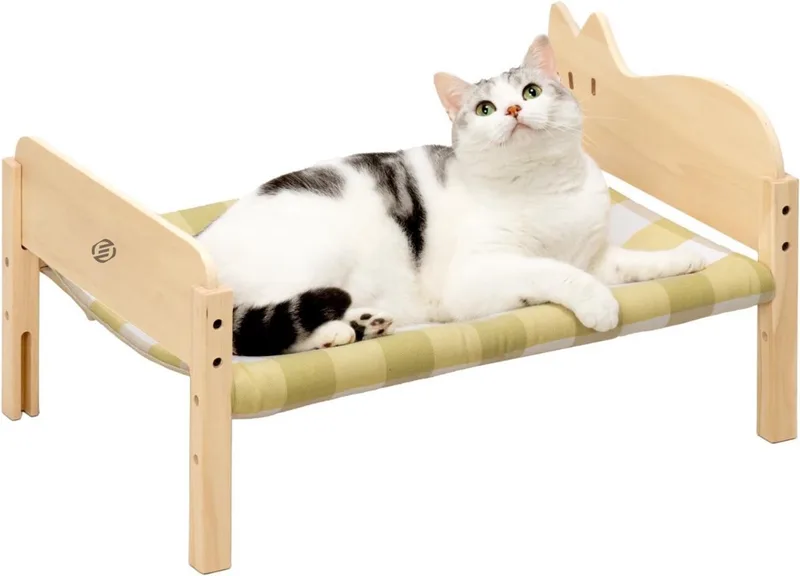 Radiatorhangmat Kat - Hangmat Kat - Kattenmand Radiator - Radiatormand Kat - Kattenhangmat Radiator by Equivera in Groente – product photo