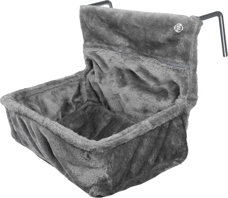 Radiatorhangmat Kat - Hangmat Kat - Kattenmand Radiator - Radiatormand Kat - Kattenhangmat Radiator de Equivera en Gris – photo produit
