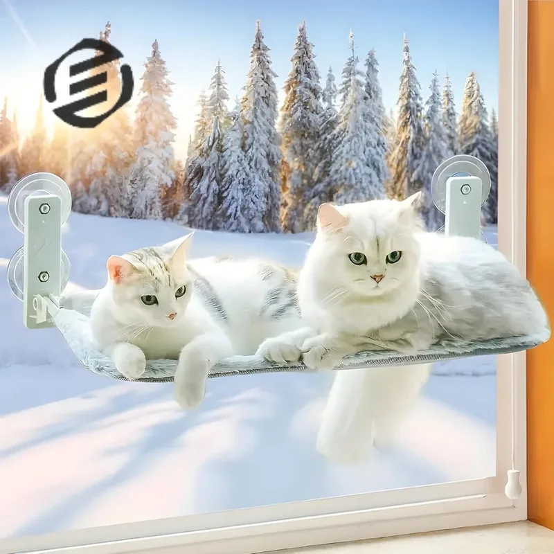 Vensterbank Kussen Kat - Hangmat Kat - Kattenmand Raam - Windowchiller by Equivera in Grey – product photo