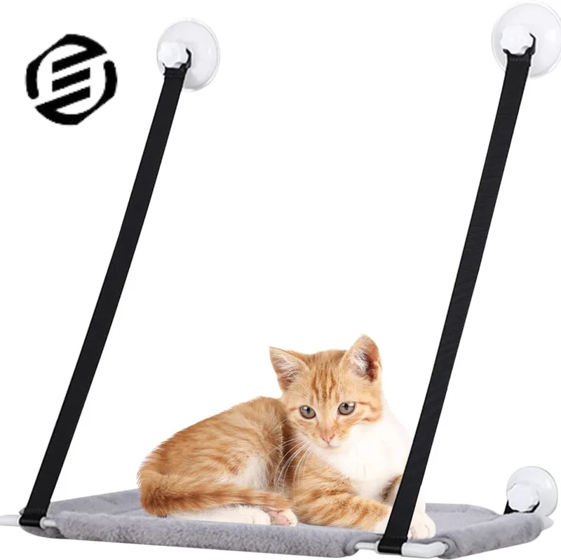 Vensterbank Kussen Kat - Hangmat Kat - Kattenmand Raam - Windowchiller by Equivera in Grey – product photo
