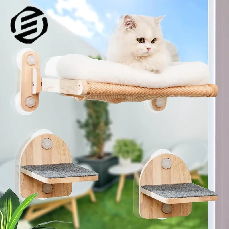 Vensterbank Kussen Kat - Hangmat Kat - Kattenmand Raam - Windowchiller by Equivera in Kattenhangmat – product photo