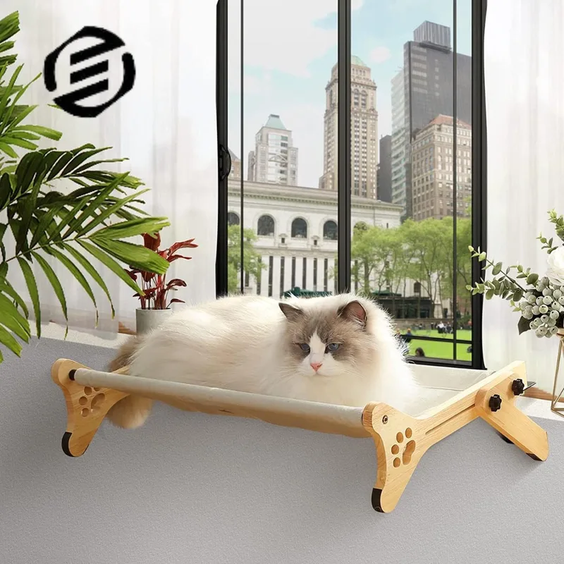 Vensterbank Kussen Kat - Hangmat Kat - Kattenmand Raam - Windowchiller by Equivera in Grey – product photo