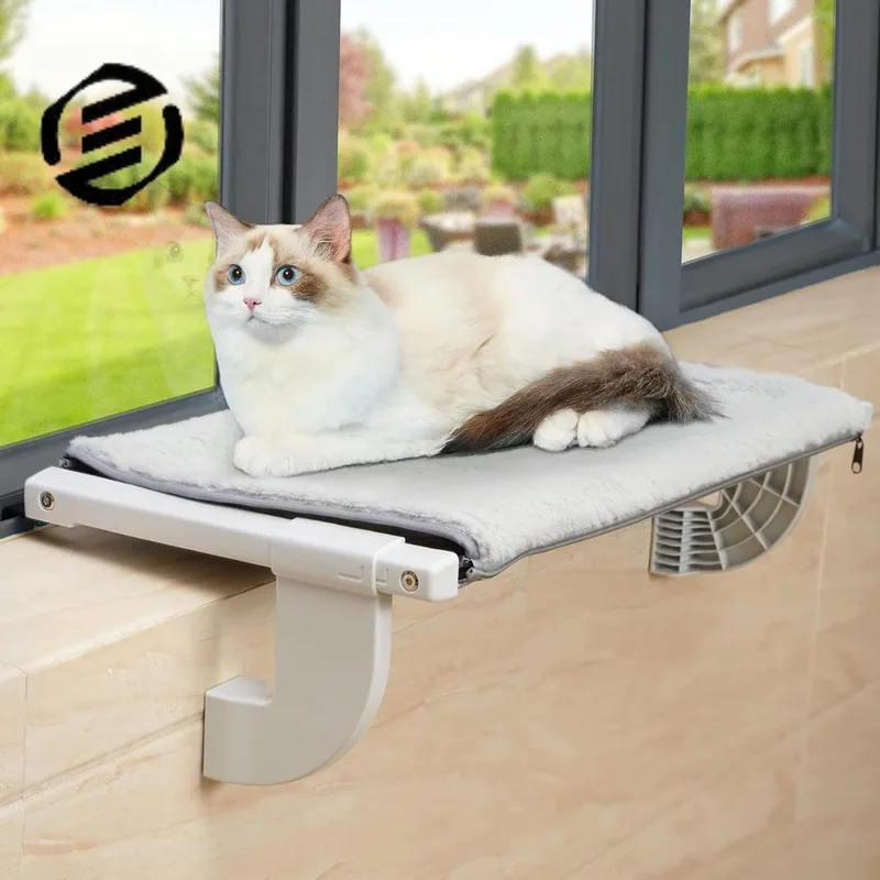Vensterbank Kussen Kat - Hangmat Kat - Kattenmand Raam - Windowchiller by Equivera in Grey – product photo