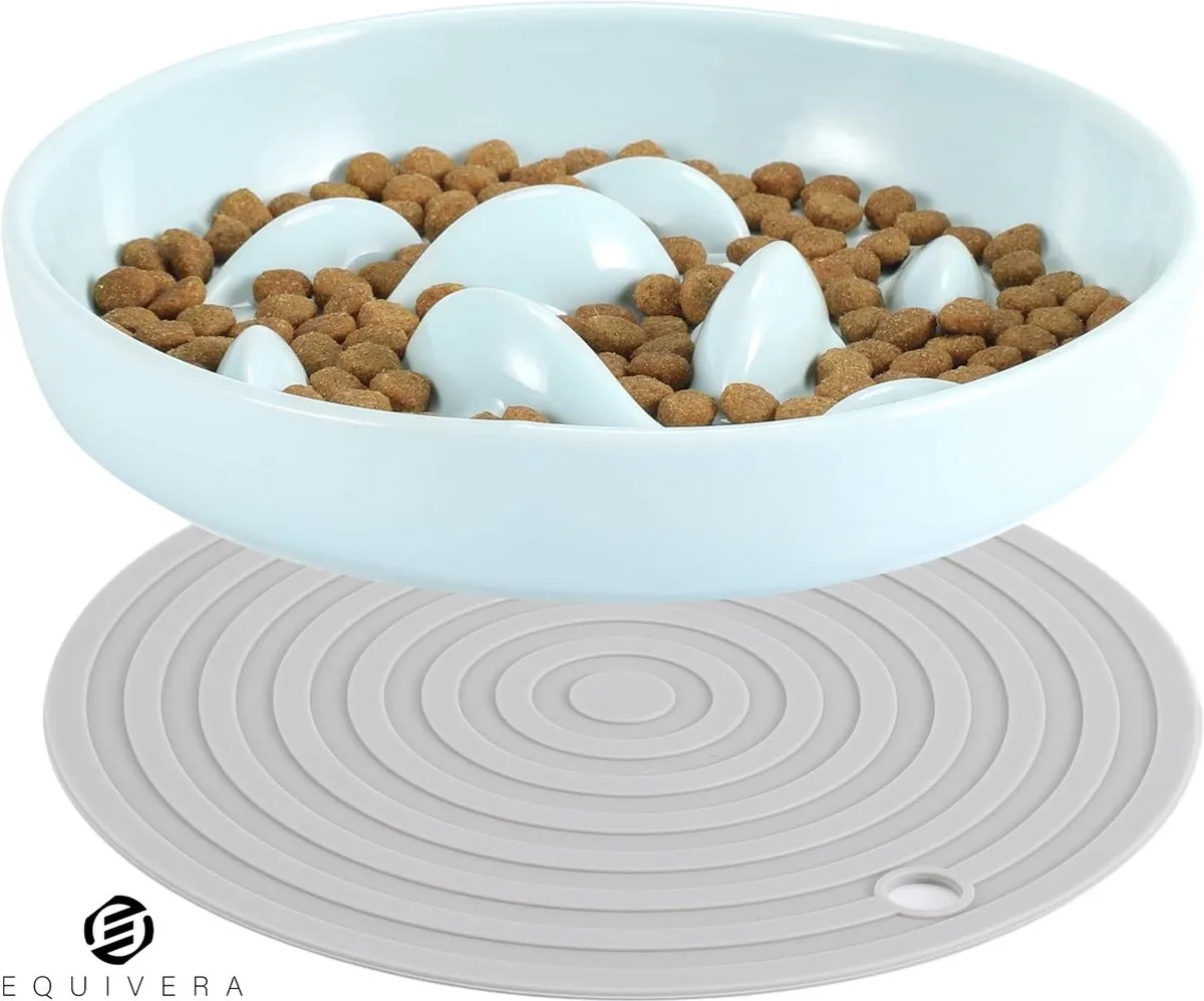 Voerpuzzel Kat - Katten Voerpuzzel - Anti Schrokbak Kat - Slowfeeder Kat fra Equivera i Groente – produktbillede