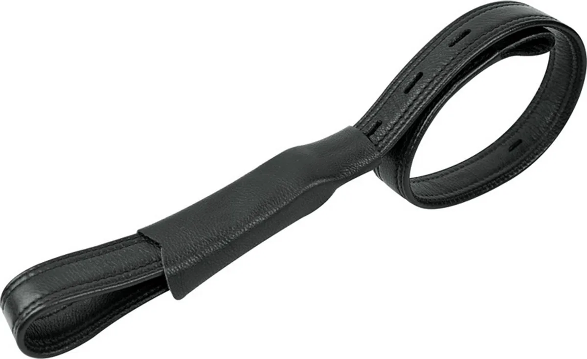 Leren Webbers 28 mm 70cm von Eric Thomas in Schwarz – Produktfoto