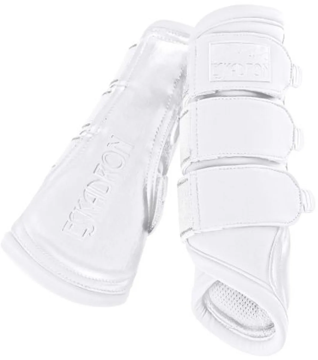 Beenbeschermers Tendon Softshell White - S | Beenbeschermers paard de Eskadron en Blanc – photo produit
