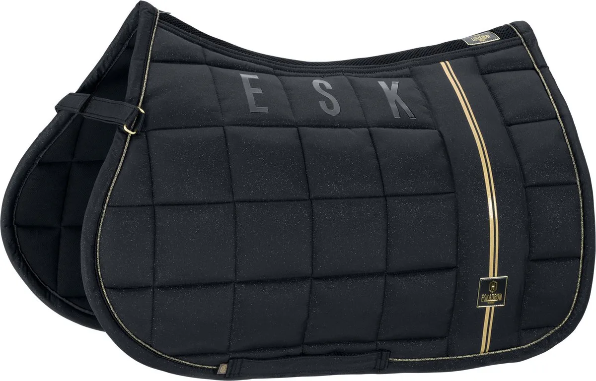 Big Square Glitter Heritage - Navy - Maat Full - Dressage van Eskadron in Groen, Blauw, Bruin – productfoto
