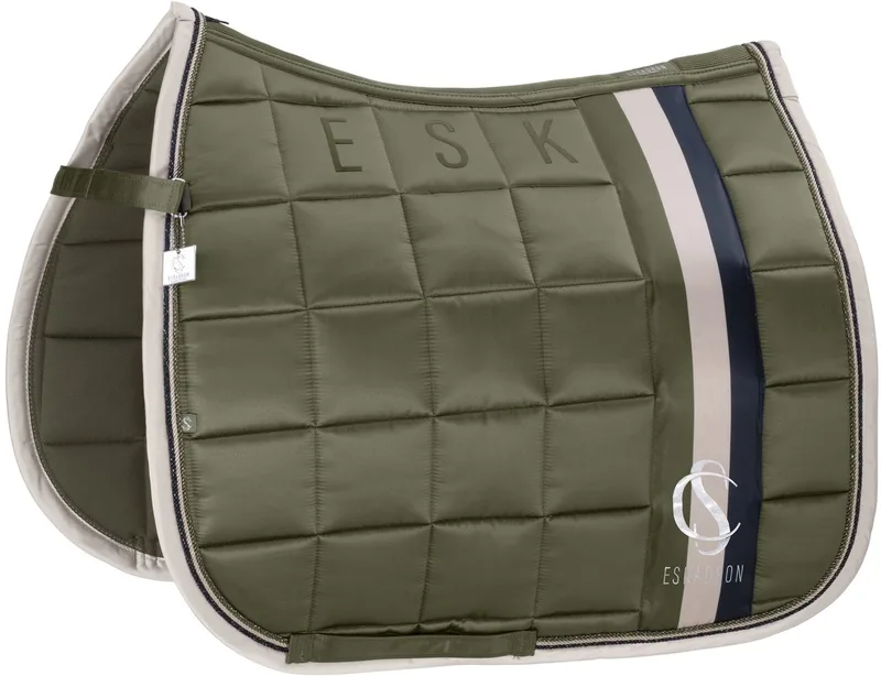 Big Square Mattgloss Zadeldek Classic Sports 25 Full by Eskadron in Dusty Olive – product photo