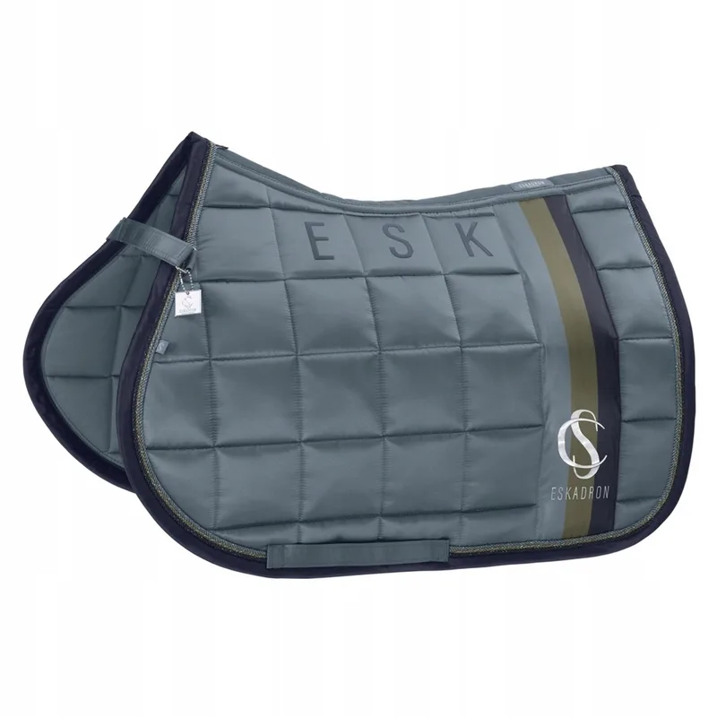 Big Square Mattgloss Zadeldek Classic Sports 25 VS by Eskadron in Steel Blue – product photo