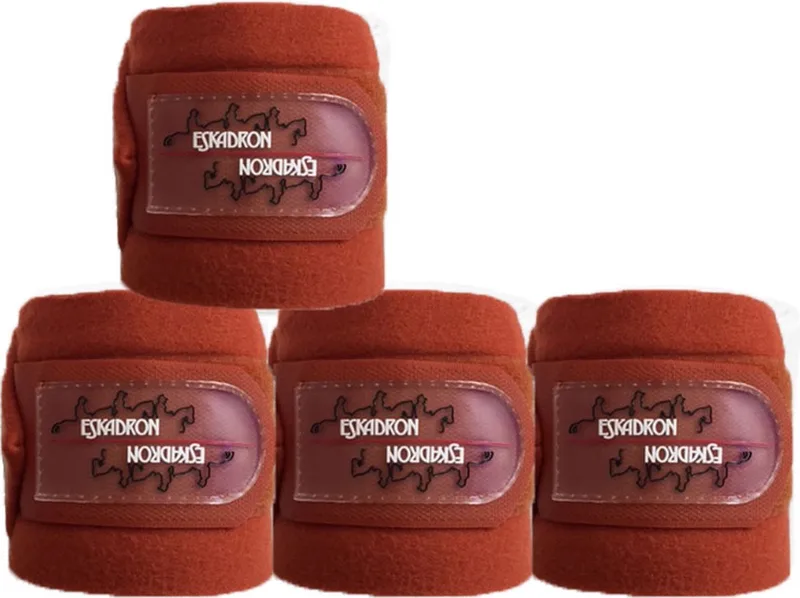 Fleece Bandages Pony Donkeroranje - S de Eskadron en Orange – photo produit