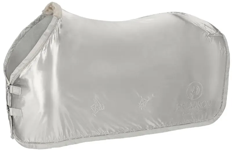 Fleecedeken Satin Show Platinum 22 Pearlgrey - L - Zweetdeken fra Eskadron – produktbillede