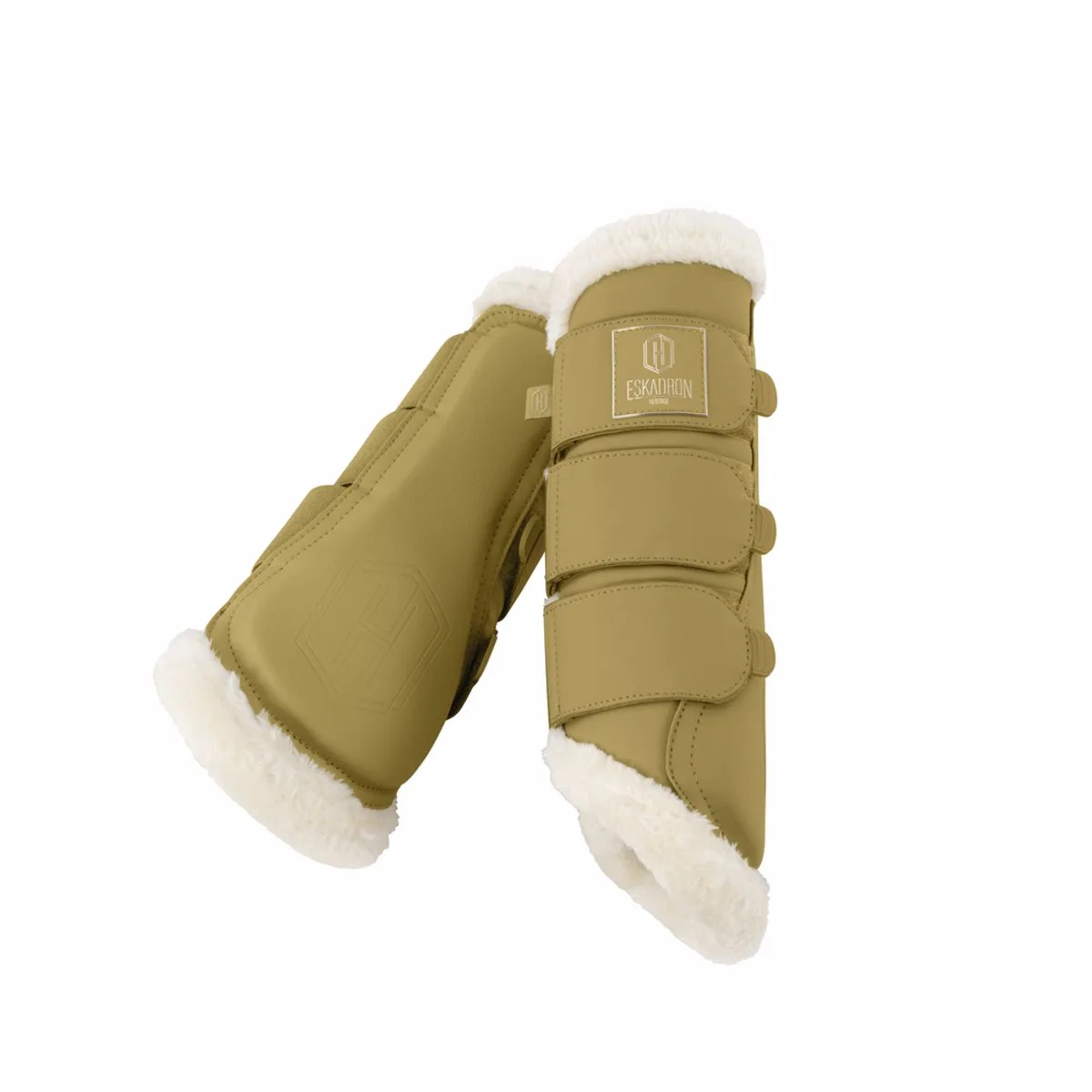 FW25 Heritage Beenbeschermers Faux Leather-cardamom-M de Eskadron – photo produit