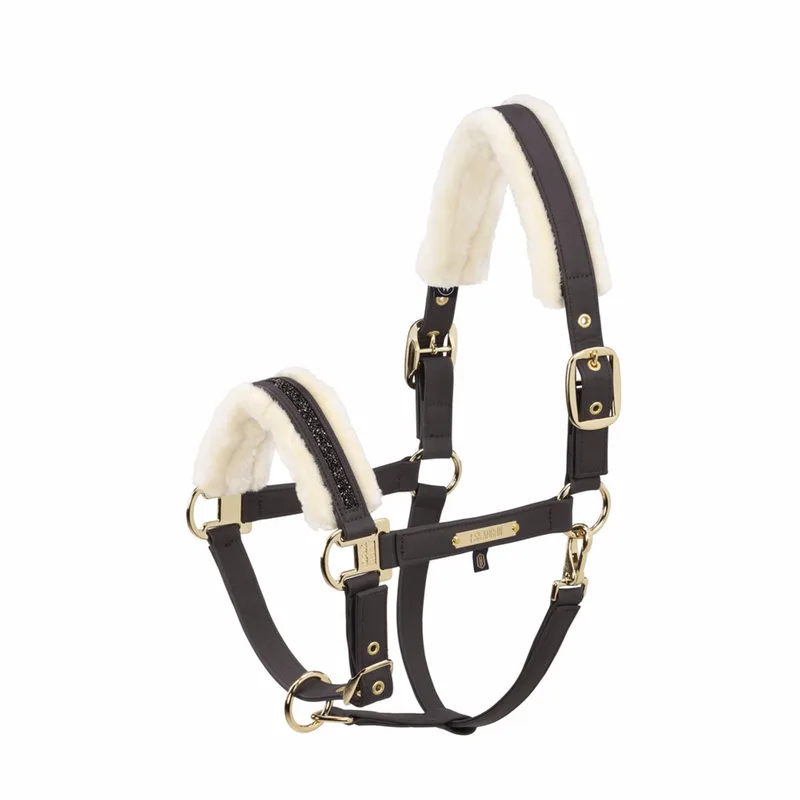 FW25 Heritage Halster Faux Leer Jewel Ff-zwart truffel-WE de Eskadron – photo produit