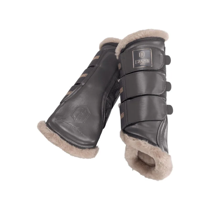 Gamaschen Glamslate Heritage Kunstfell grau XL by Eskadron in Regular – product photo