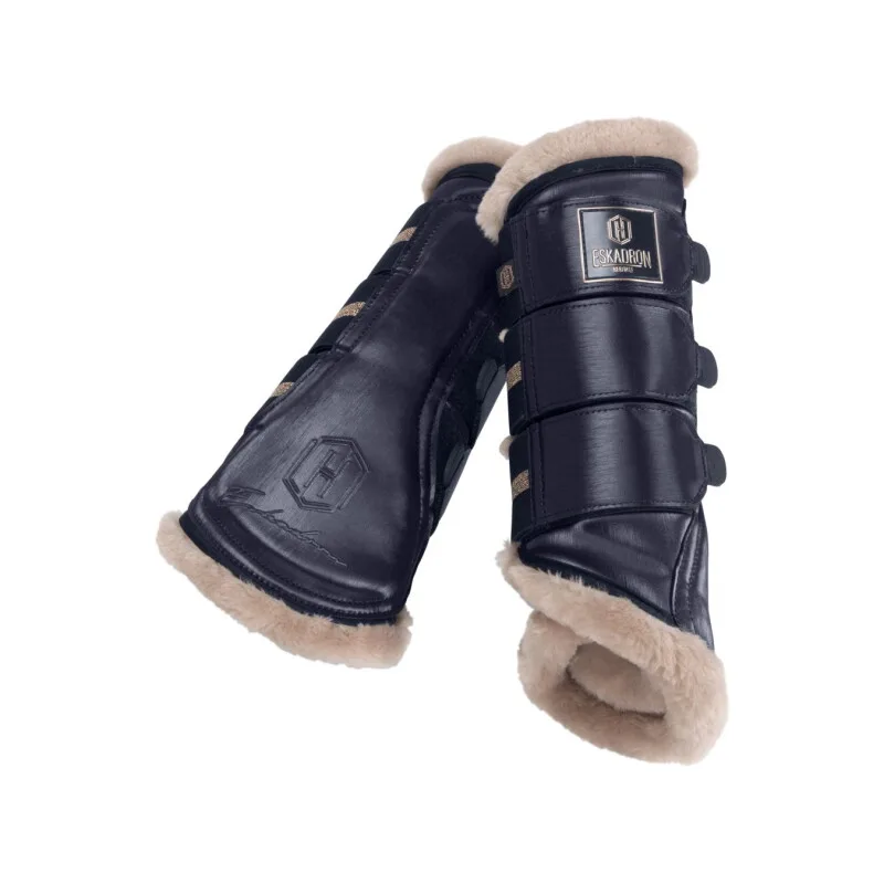 Gamaschen Glamslate Heritage Kunstfell navy XL de Eskadron en Regular – photo produit