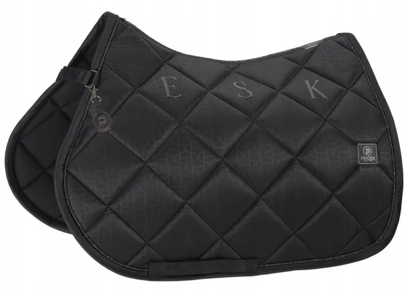 Glossy Bit Platinum 25 Zadeldek Pony Zwart de Eskadron en Noir – photo produit