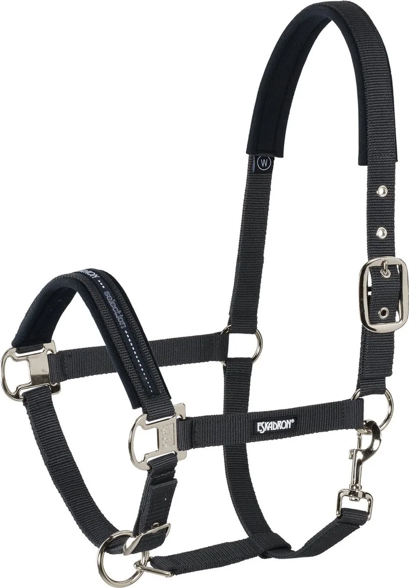 Halster Classic Sports Zwart - Zwart - pony de Eskadron en Noir – photo produit