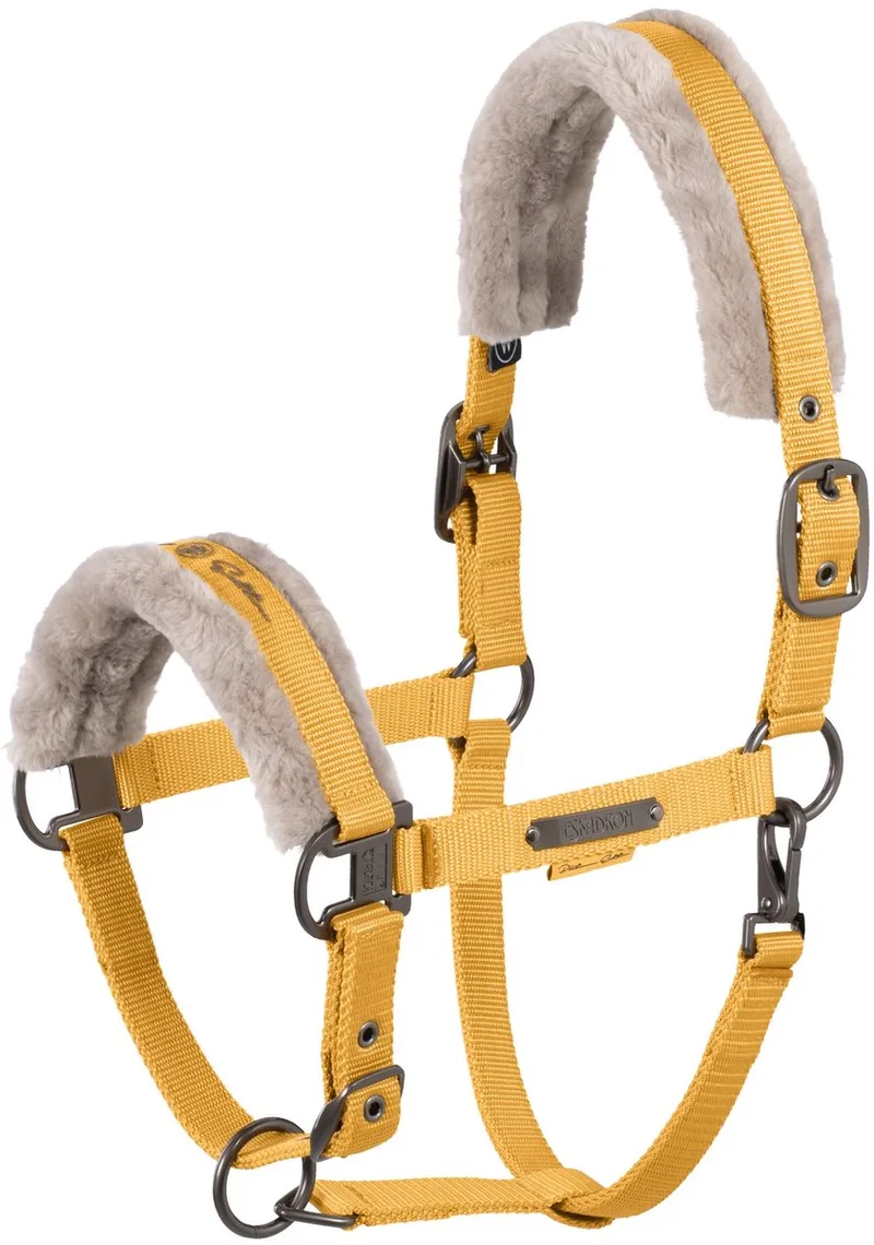 Halster Eskadron Platinum Double Pin Faux Fur by Eskadron in Yellow – product photo