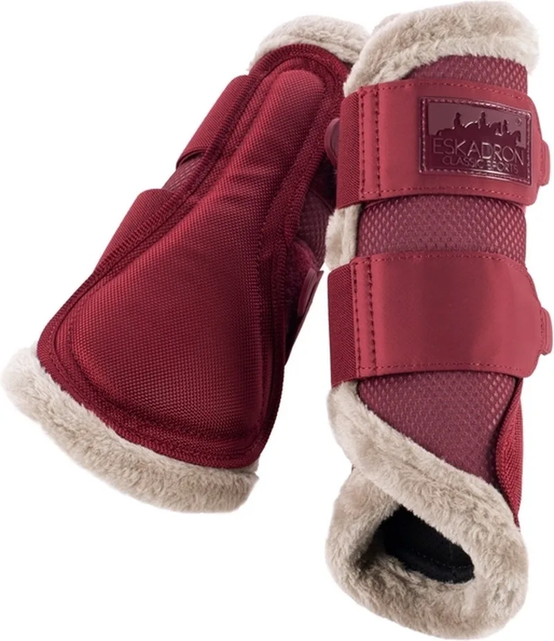 Peesbeschermers Mesh Faux Fur - XL by Eskadron in Rustic red – product photo