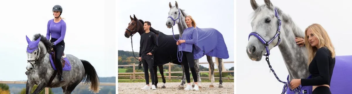 SS'24 Dynamic Mesh Dressuurdekje - Pony de Eskadron en Violet – photo produit