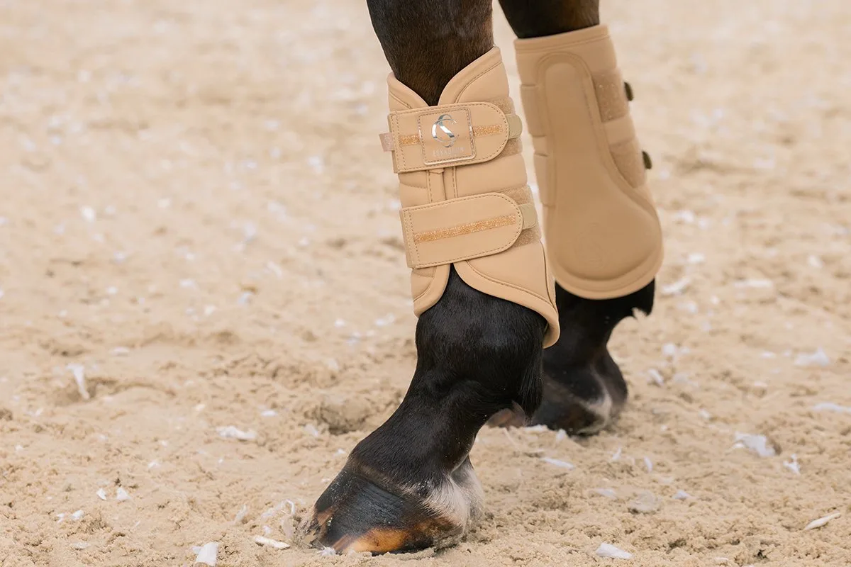 SS26 Classic Beenbeschermers SOFTSHELL JEWEL - Sierra - L van Eskadron in Lichtgeel – productfoto