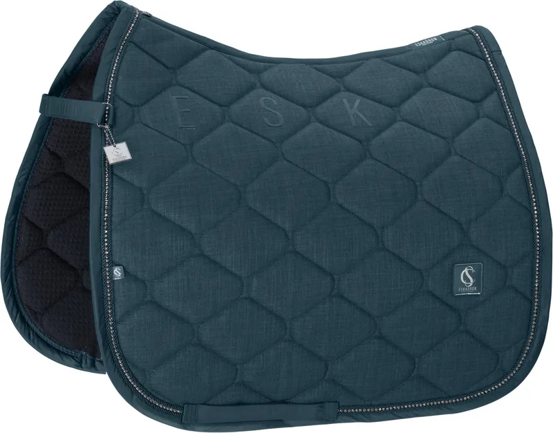 SS26 Classic Zadeldekje BOUCLÉ CRYSTAL-ocean-PD de Eskadron – photo produit