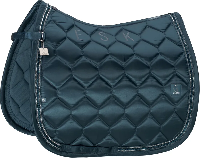 SS26 Classic Zadeldekje SATIN FRILLS - Ocean - PD de Eskadron – photo produit
