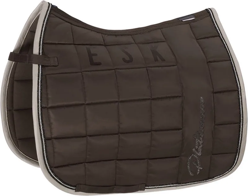Zadeldek Big Square Glossy Platinum Havana Brown - Full by Eskadron in Brown – product photo