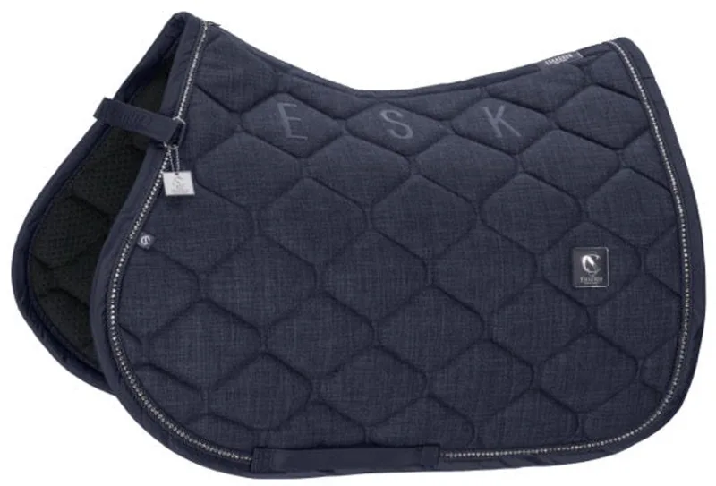 Zadeldek Bouclé Crystal Classic Sports 26 Full de Eskadron en Bleu foncé – photo produit