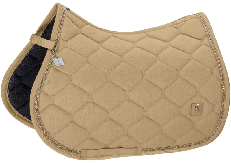 Zadeldek Bouclé Crystal Classic Sports 26 Full van Eskadron in Sierra – productfoto