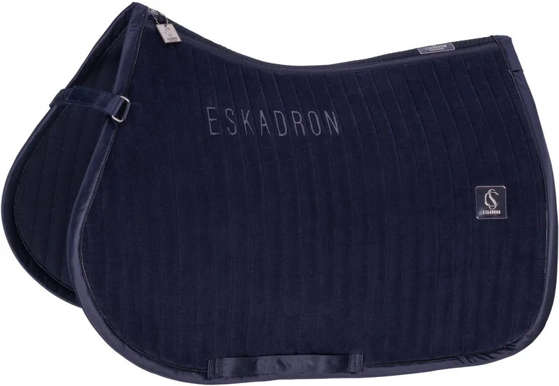 Zadeldek Cord Emblem Classic Sports 24 Navy - VZ Full | Zadeldekje paard by Eskadron in Blue – product photo