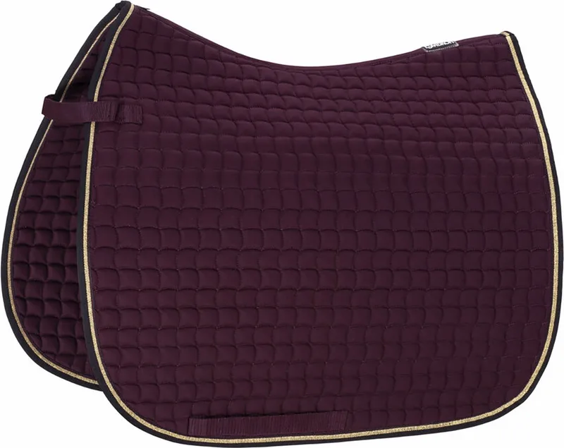Zadeldek Cotton Contrast - dressuur Paard de Eskadron en Donkerrood – photo produit