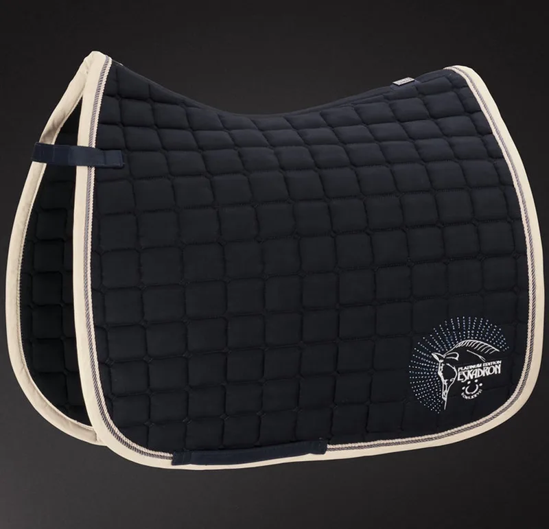 Zadeldek Cotton Crystal Platinum Darknavy - Pony de Eskadron en Bleu – photo produit