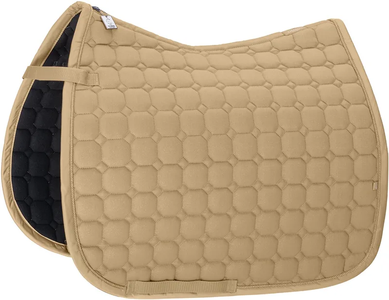 Zadeldek Eskadron Classic Sports Cotton Glitter Dressuur van Eskadron in Lichtgeel – productfoto