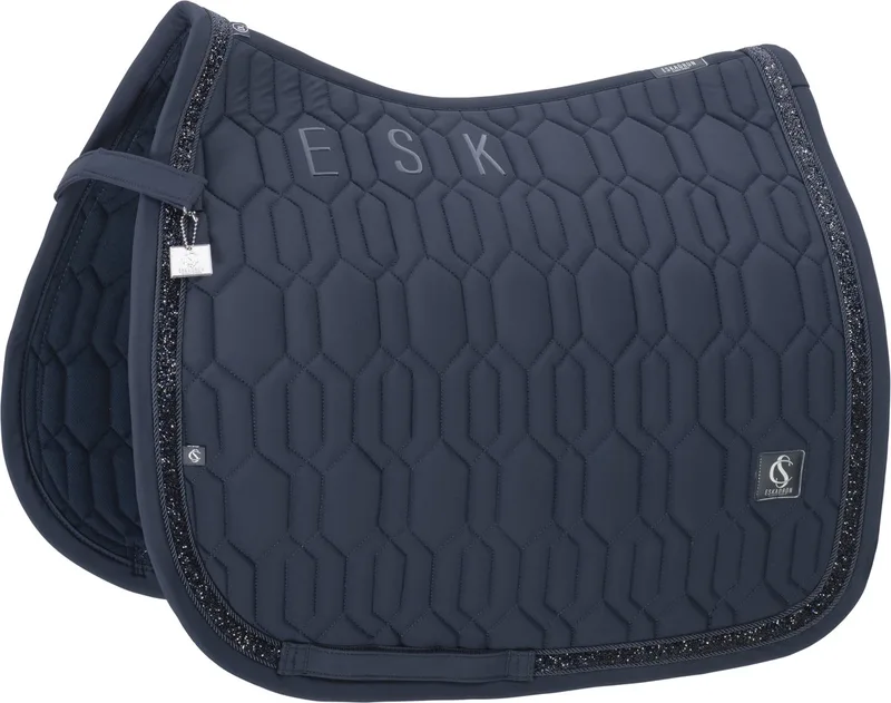 Zadeldek Eskadron Classic Sports Softshell Jewel Dressuur de Eskadron en Bleu foncé – photo produit