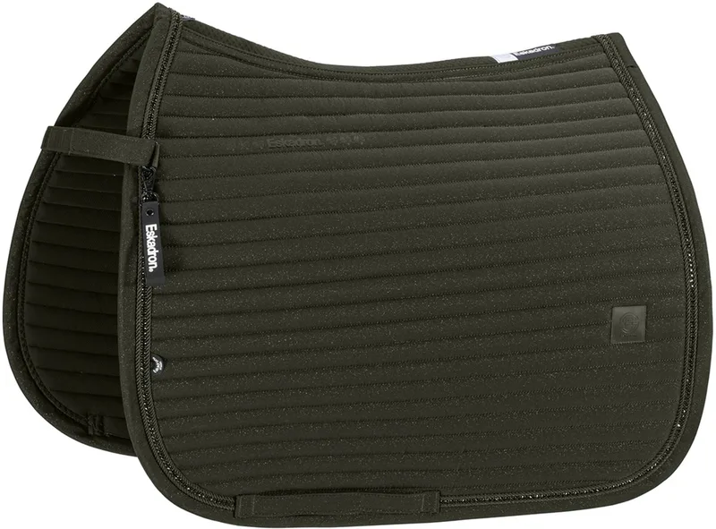 Zadeldek Eskadron Dynamic Sparkle Crystal Dressuur de Eskadron en Vert foncé – photo produit