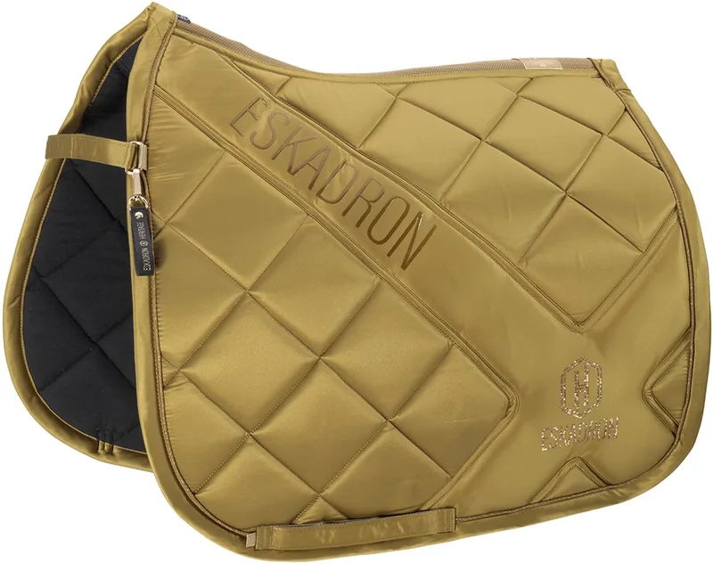 Zadeldek Eskadron Heritage Bicross Mattgloss Dressuur van Eskadron in Donkergeel – productfoto